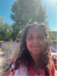 Fleeting White Flowers with a Peach Background Fabric