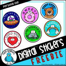 Free digital stickers for teachers. Free Digital Stickers Clip Art Chirp Graphics By Chirp Graphics