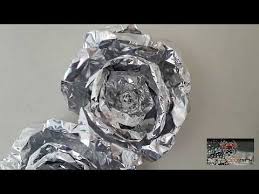 Riesen Alufolie Rose Diy Youtube Rosen Falten Rosen Basteln Alufolie