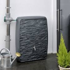 Vierkante Regenton 250 Liter Antraciet Voertonnen Nl Regenton Regentonnen Tuinslang