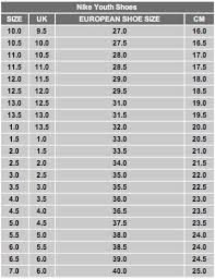 Shoe Size Chart Nike Adidas Best Picture Of Chart Anyimage Org