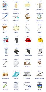 Various Objects And Items Vocabulary List German German Language Learn German German Language Learning