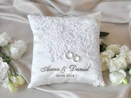 Lace Wedding Pillow Ring Bearer Pillow By Forlovepolkadots Ring Bearer Wedding Wedding Pillows Lace Wedding Pillow