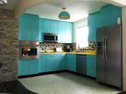 Each image will show a before and after photo that you can look at to see exactly how the idea brightened up the kitchen. Ann Recreates The Look Of Vintage Metal Kitchen Cabinets In Wood Metal Kitchen Cabinets Retro Kitchen Kitchen Design