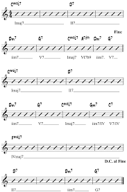 How To Analyze A Jazz Standard Using Roman Numerals Music
