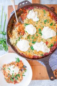Trader Joe S Tuesday One Skillet Eggplant Parm With Burrata Caroline Chambers In 2020 Eggplant Recipes Eggplant Parm Eggplant Recipes Parmesan