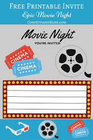 Free ticket maker create custom tickets online fotor. Free Printables Printable Movie Night Invite