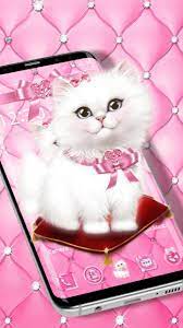 Hello kitty, colorful, pink background, yellow, simple background. Cute Pink Kitty Theme Wallpaper Pour Android Telechargez L Apk