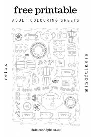 From tea cup coloring pages to trees, animals, insects to birds. Free Printable Adult Colouring Pages With Inspirational Quotes Daisies Pie