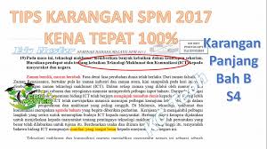 Selain itu, sains dan teknologi turut memudahkan komunikasi atau perhubungan sesama manusia. Tips Karangan Spm 2017 Kena Edu Master Tuition Academy Facebook