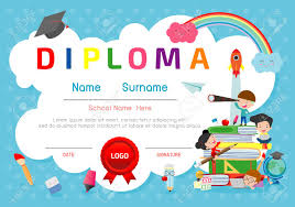 See awards for students or preschool and kindergarten graduation certificate templates. Certificates Kindergarten And Elementary Preschool Kids Diploma Certificate Pattern Design Template Diploma Template For Kindergarten Students Certificate Of Kids Diploma Vector Illustratio Royalty Free Cliparts Vectors And Stock Illustration