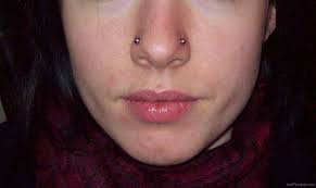 The nasallang piercing requires a steady and professional hand as it pierces through each of the nostrils and the. Nasallang Piercing Wiki Piercing Body Modification Amino