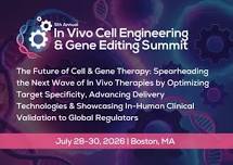 5th In Vivo Cell Engineering & Gene Editing Summit