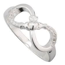 Silver Claddagh Celtic Rings Diamond Engagement Ring Set Titanium Wedding Rings Celtic Wedding Rings