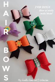 Learn how to do it and watch my video on making bows. Hair Bows For Dogs How To Easily Make Them My Humble Home And Garden