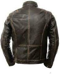 Foto 4 De 5 Cafe Racer Leather Jacket Leather Jacket Men Real Leather Jacket