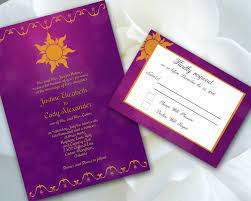 Wedding Invitation Print Your Own Template Sun Lantern Tangled Rapunzel Disney Wedding Invitations Printing Wedding Invitations Tangled Wedding
