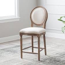 Belham Living Bethany Round Back Counter Stool Walmart Com Counter Stools With Backs Counter Stools Aged Wood Frame