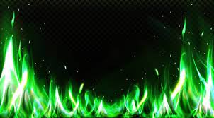 Download Realistic Green Fire Border Burning Flame Clipart For Free Fogo Verde Sinal De Neon Imagens Verde