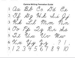 Cursive Letters A Z