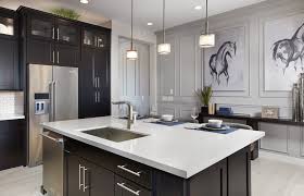 We Hope Your Weekend Is As Dreamy As This Kitchen With Our Lyskamm White Countertops Dark Cabinets Dark Brown Kitchen Cabinets Quartz Countertops Dark Cabinets