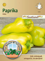 Mit dem kopfsalat estelle saatband können sie von frühjahr bis herbst (auch im hochsommer) mit genuss schmackhaften kopfsalat ernten. Paprika Feher Saatband Paprikasamen Von N L Chrestensen Samenhaus Samen Samereien
