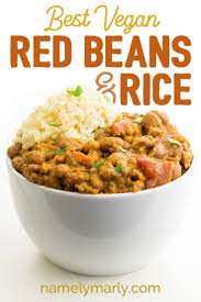 This Vegan Red Beans And Rice Recipe Could Be Described As A Hearty Comfort Food Serve This V Vegan Comfort Food Rice Recipes Vegan Vegetarian Recipes Healthy