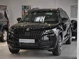 Black sports styling including front grille and window surrounds. Skoda Kodiaq 2 0 Tdi Dsg 4x4 Sportline Navi Azv Sthzg Leasing Gute Rate De