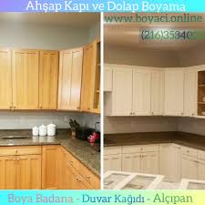 Siz de eski mutfak dolablarınızın renklerini değiştirerek yeni tarzlar kazandırabilirsin. Kapi Pencere Ve Dolap Boyama