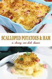 Pour sauce over ham and potatoes. Cheesy Scalloped Potatoes And Ham 2 Cookin Mamas