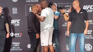 Jake paul knocked out ben askren in the triller fight club main event. Video Ufc 230 Derrick Lewis Vs Daniel Cormier Media Day Face Off Middleeasy