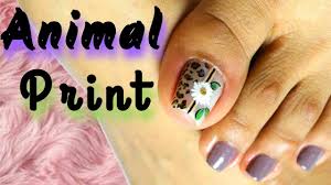 Diseños para pintar cuadros fáciles de flores. Estampado Animal Pedicure De Salon Facil Y Rapido Animal Print Design Toe Nail Art By Laydec Dc