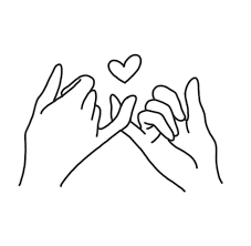 The resolution of image is 855x653 and classified to cloud drawing, rose drawing, feather drawing. Pinkie Promise Line Art Drawings Friends Lineartdrawingsfriends In 2021 Line Art Drawings Line Art Embroidered Canvas Art