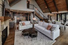Modern rustic modern contemporary outdoor rooms outdoor living living area living spaces wooden facade bedroom with bath modern. Mountain Modern Chalet Modern Living Room Other By Skowron Interior Design Houzz