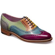 Each piece is a hand painted two layer stencil on 300 gsm cold press paper. Barker Fearne Shoes Ladies Brogues Multi Coloured Hand Painted