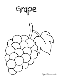 Grape coloring book, coloring page line art of a bunch of grape for printing on stuffs and adult coloring book or coloring page. Grape Grape Coloring Page Fruit Coloring Pages Grape Drawing Coloring Pages