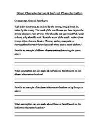 Some of the worksheets displayed are direct vs indirect characterization, direct and indirect characterization answer key, direct and indirect characterization answer key, direct worksheet will open in a new window. The Most Dangerous Game Characterization Worksheet Dangerous Games Character Indirect Characterization