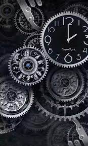 Grey And Black Metal Clock Gears And Industrial Wallpaper Clock Wallpaper Clock Black Clock