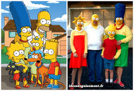 5 Deguisements En Famille Faciles A Faire Deguisement Famille Deguisement Simpson Deguisement