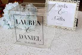 Personalized Wedding Card Box I Acrylic Card Box I Wedding Etsy Personalized Wedding Card Box Card Box Wedding Money Box Wedding