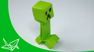 Wartungsarbeiten finden nach ankündigung montags von 7:00 uhr bis 9:00 uhr statt. Minecraft Creeper Origami Youtube