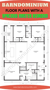 This is one of my favorite barndominium floor plans! Barndominium Floor Plans With A Spacious Master Bedroom Barndominium Floor Plans Barn Homes Floor Plans How To Plan