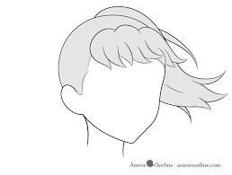 Join maja as she teaches you step by step how to draw a. How To Draw Anime Hair In 3 4 View Step By Step Animeoutline