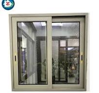 Residential champagne Color Aluminum Sliding windows with Glass