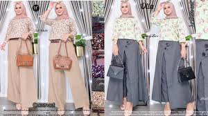 Jadilah yang pertama memberikan ulasan setelan baju tunik dan celana kulot modis batalkan balasan. New 2021 Setelan Celana Kulot Simple Tunik Model Kekinian Youtube