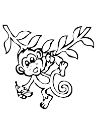 Monkey Coloring Pages Free Large Images Monkey Coloring Pages Animal Coloring Pages Monkey Drawing