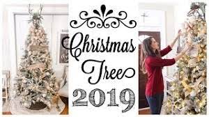 Farmhouse Christmas Tree Decorations Farmhouse Christmas Tree Decorate With Me Youtube