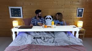bedchill connected overbed table revolutionize your bedroom project video thumbnail table de lit lit meuble tv roulant