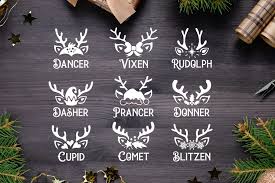 How to convert a svg file. Reindeer Names Bundle Svg Reindeer Ornaments Svg Cut Files 1023243 Cut Files Design Bundles