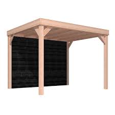 overkapping douglas hout zwart met achterwand 270x330 cm kopen tuinhuizen karwei tuinhuizen terrasoverkapping tuin met overkapping